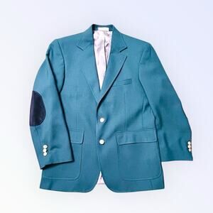 Orvis Green Blazer Vintage 38S Masters Jacket Brass 2 Buttons Fly Fishing Wool